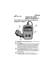 Actron OBD II PocketScan CP9125 Mode D'emploi