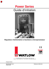 Watlow Power Série Guide D'initiation