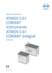 Atmos S 61 CORIAN instruments XXL Notice D'utilisation