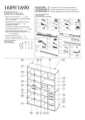 MAJA Möbel Highboard 1689 Instructions D'assemblage