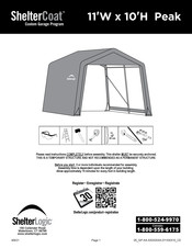 ShelterLogic ShelterCoat 11'W x 10'H Peak Mode D'emploi