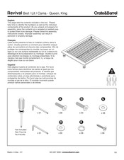 Crate&Barrel Revival Serie Instructions De Montage