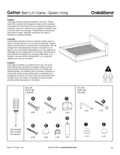 Crate&Barrel Gather Serie Instructions De Montage
