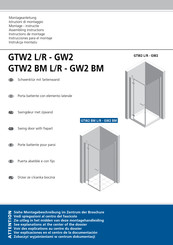 sealskin GTW2 R-GW2 Instructions De Montage
