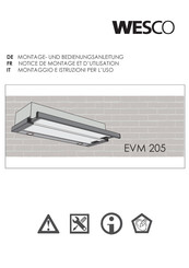 Wesco EVM 205 Notice De Montage Et D'utilisation