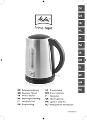 Melitta Prime Aqua Mode D'emploi