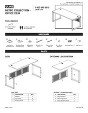 Uline METRO Série Instructions De Montage