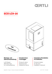 Oertli ECO LC9-16 Instructions D'installation Et D'utilisation