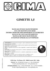 Gima Gimette 1,5 Mode D'emploi