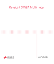 Keysight Technologies 3458A Guide D'utilisation