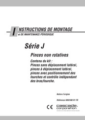 cascade corporation J Serie Instructions De Montage