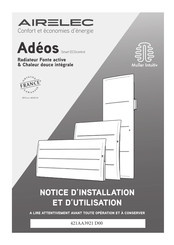 Airelec Adeos Serie Notice D'installation Et D'utilisation