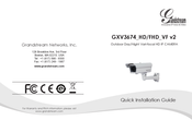 Grandstream Networks GXV3674 FHD VF Guide D'installation Rapide
