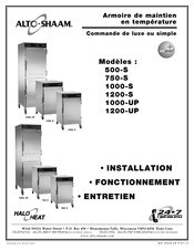 Alto-Shaam 500-S Installation/Fonctionnement/Entretien