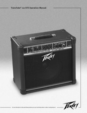 Peavey Electronics Corporation TransTube 110 EFX Mode D'emploi