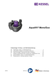 Kessel Aqualift F Mono Instructions De Pose Et D'utilisation