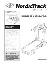 NordicTrack T 17.2 Manuel De L'utilisateur