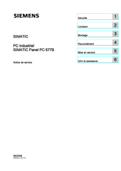 Siemens SIMATIC Panel PC 677B Notice De Service