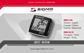 SIGMA SPORT BC 509 Mode D'emploi