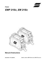 ESAB EMP 215ic Manuel D'instructions