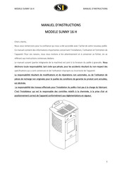 Stove industry SUNNY 16 H Manuel D'instructions