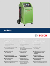 Bosch ACS 652 Notice Originale