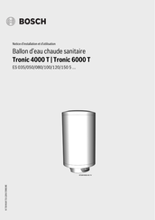 Bosch Tronic 6000 T Notice D'installation Et D'utilisation