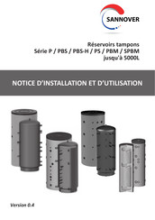 SANNOVER PR2 800 Notice D'installation Et D'utilisation