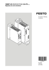Festo CMMT-AS-C12-11A-P3 Série Manuel D'installation