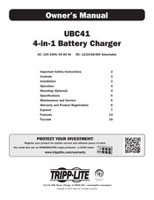 Tripp-Lite UBC41 Manuel Du Propriétaire