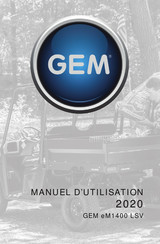 GEM eM1400 LSV 2020 Manuel D'utilisation