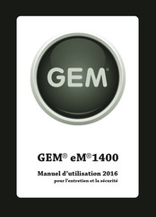 GEM eM 1400 2016 Manuel D'utilisation
