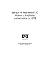 HP ProLiant ML150 Manuel D'installation