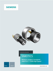 Siemens SIMOTICS 1FW6 High Speed Instructions De Service