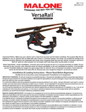 MALONE VersaRail MPG221 Guide Rapide