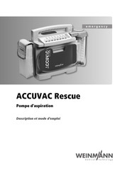 Weinmann ACCUVAC Rescue Mode D'emploi