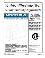 Walter Wilson HYDRA18-E2401M-D Guide D'installation Et Manuel Du Propriétaire