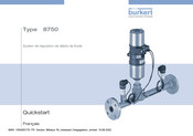 Burkert 8750 Guide Rapide