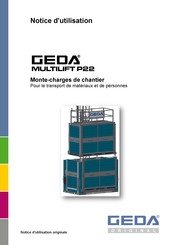 GEDA MULTILIFT P22 Notice D'utilisation