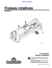 Land Pride RTR2570 Manuel D'utilisateur