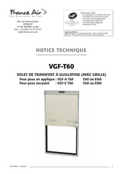 France Air VGF-T60 Notice Technique