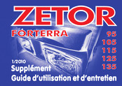Zetor FORTERRA 135 2010 Guide D'utilisation Supplement