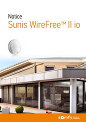 SOMFY Sunis WireFree II io Notice