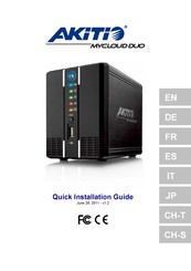 Akitio MYCLOUD DUO Guide D'installation Rapide