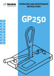 Walmag GP250 Instructions D'utilisation Et D'entretien