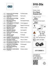 CRUZ Evo Rack E23 910-351 Instructions De Montage