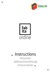 Fabita ordine Instructions
