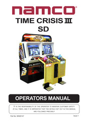 NAMCO TIME CRISIS III SD Manuel De L'opérateur