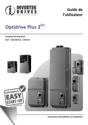 Invertek Drives Optidrive Plus 3 GV Guide De L'utilisateur