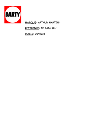 ARTHUR MARTIN FE6424ALU Mode D'emploi